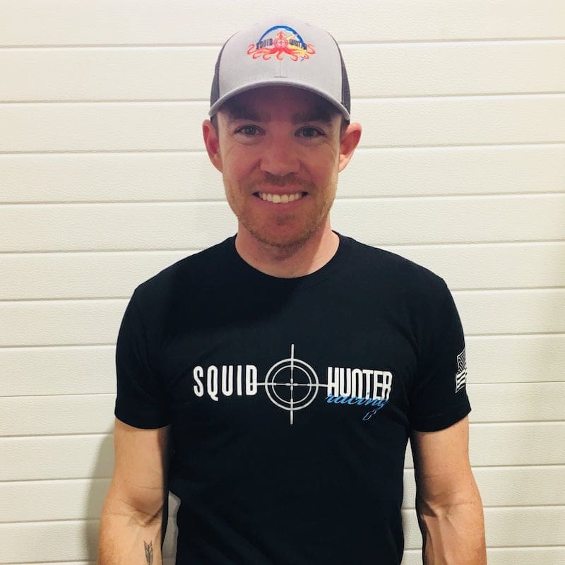 Cory West sporting Squid Hunter Racing gear.